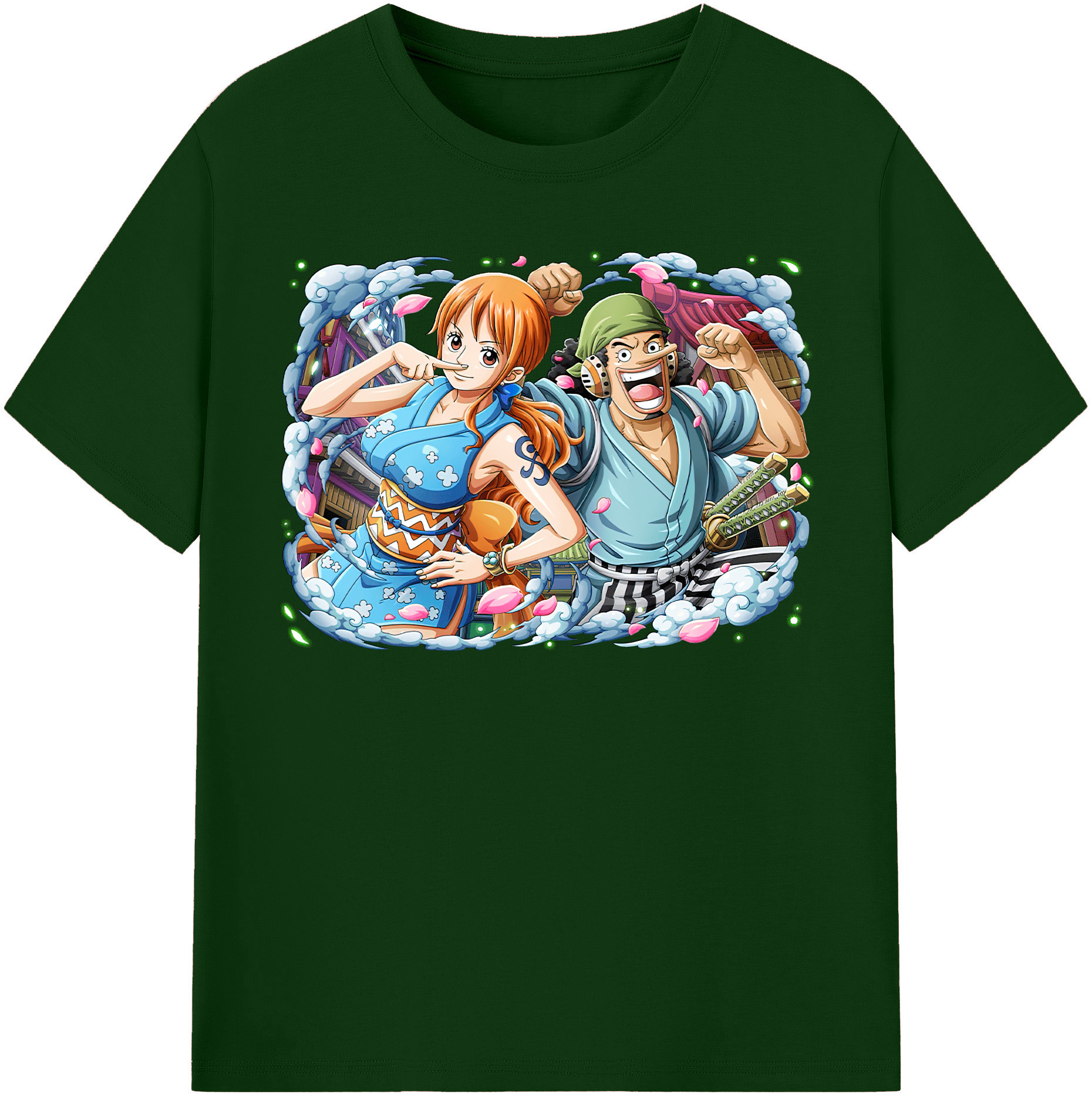 ワンピース ナミ ONE PIECE Nami 綿100％半袖Tシャツ（フロントプリント）